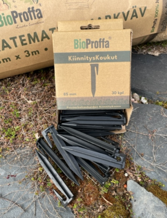 BioProffa Pihavilla Villamattojen kiinnikkeet, 30 kpl