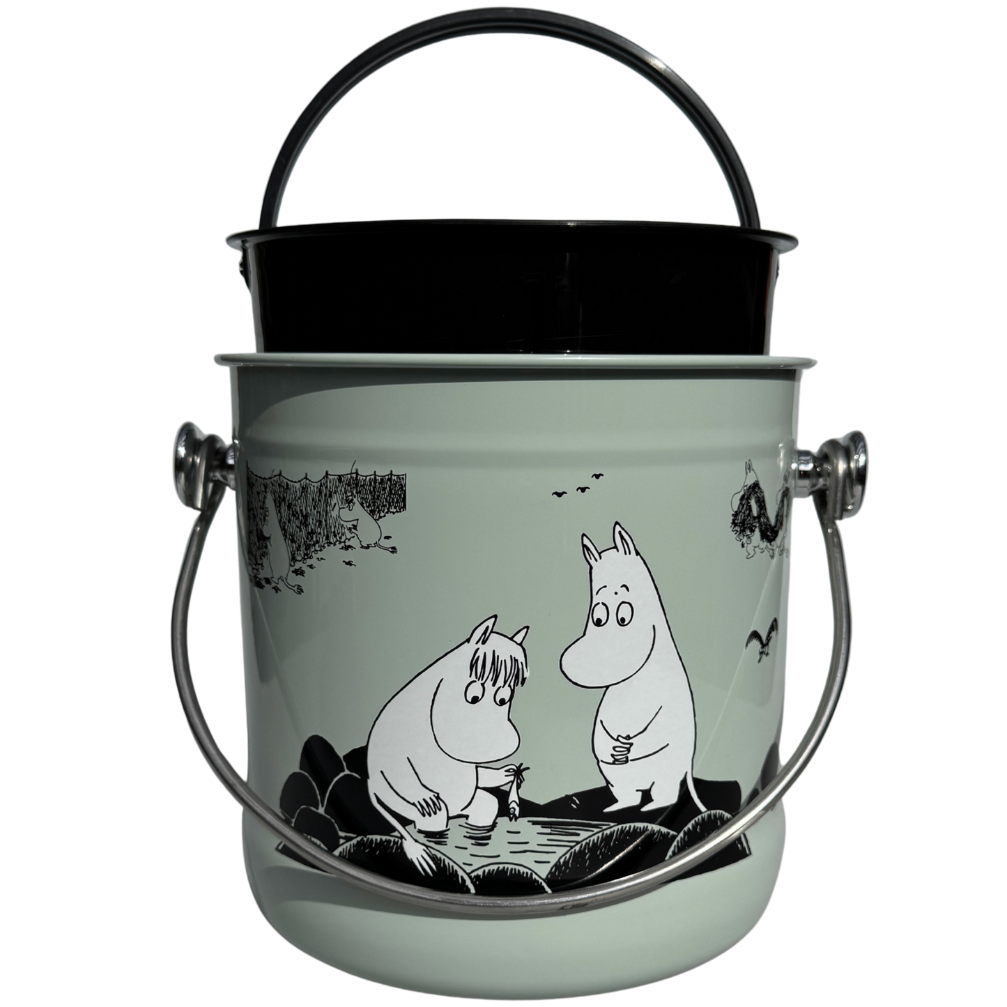 BioProffa X Moomin WASTE2LIFE "Little Fish" Biojäteastia 4 L, jäkälä