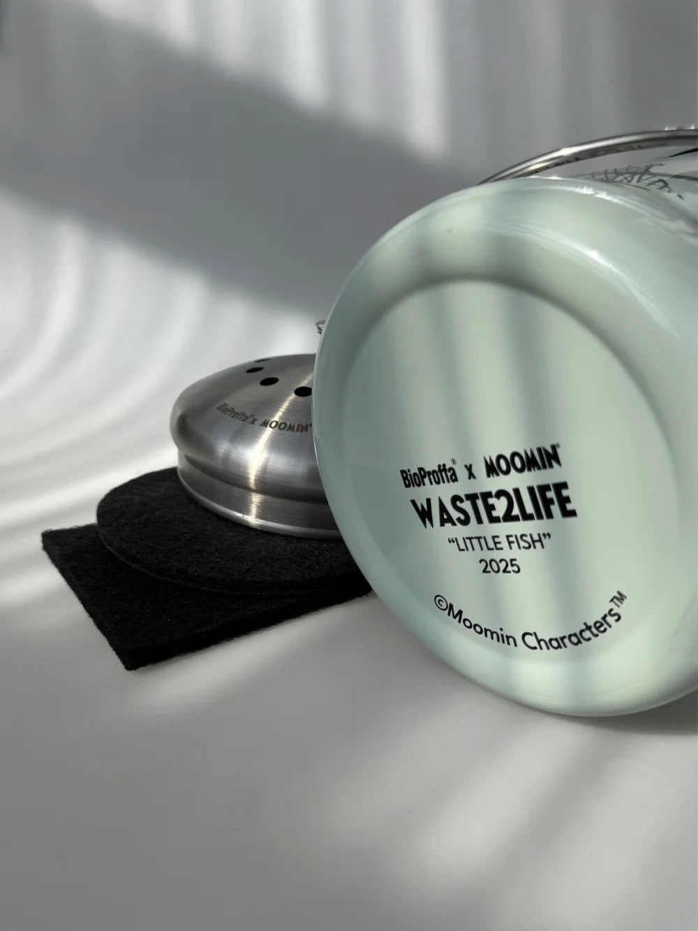 BioProffa X Moomin WASTE2LIFE "Little Fish" Biojäteastia 4 L, jäkälä