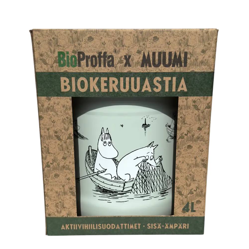 BioProffa X Moomin WASTE2LIFE "Little Fish" Biojäteastia 4 L, jäkälä