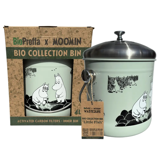 BioProffa X Moomin WASTE2LIFE "Little Fish" Biojäteastia 4 L, jäkälä