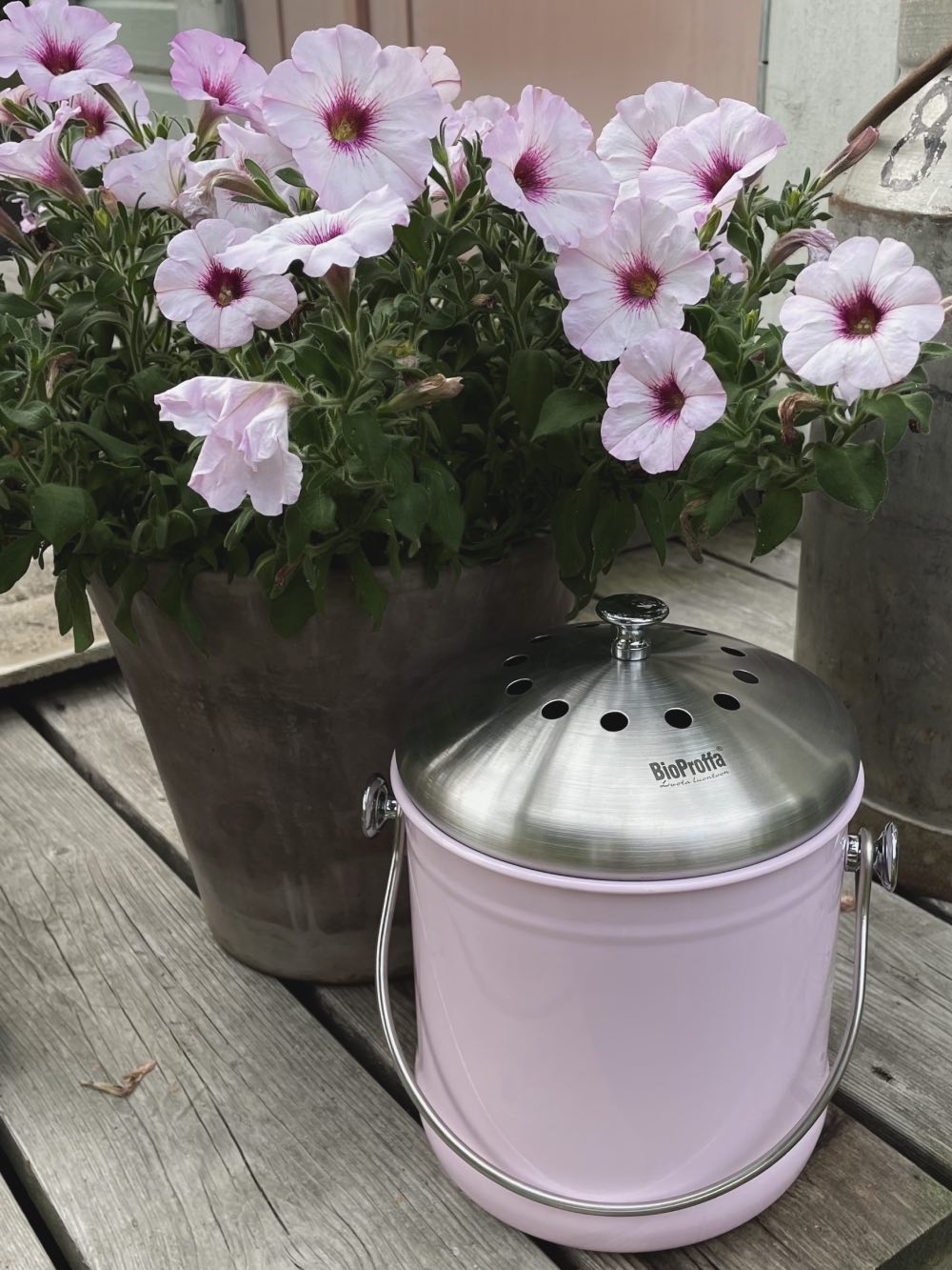 BioProffa Bio uppsamlingsbehållare Mini, Rosa 4L