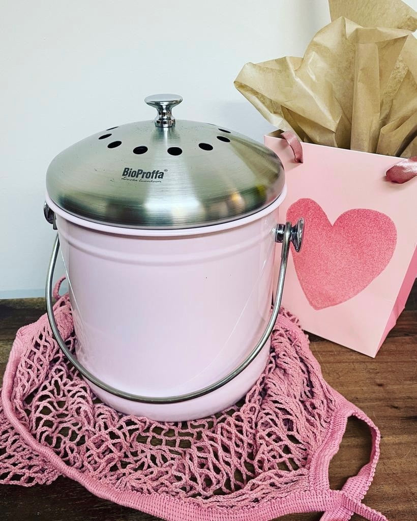 BioProffa Bio uppsamlingsbehållare Mini, Rosa 4L
