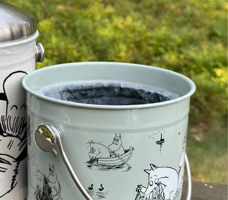 BioProffa X Moomin WASTE2LIFE "Little Fish" Biojäteastia 4 L, jäkälä