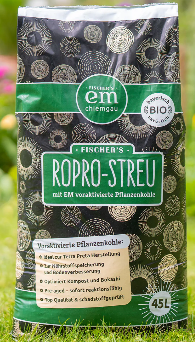 RoPro Streu, Bokashibio charcoal, EM biochar, 45 liters