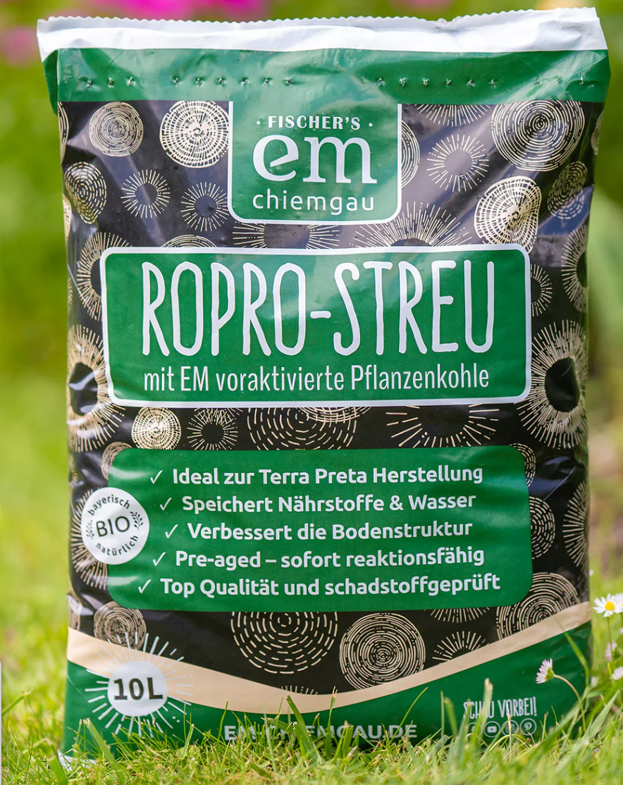 EM biochar, Bokashi-Biochar RoPro Streu, BioProffa, 10 liters