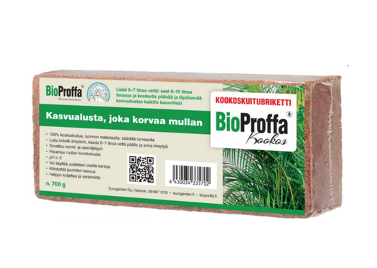 Coconut fiber briquette, 650g, BioProffa