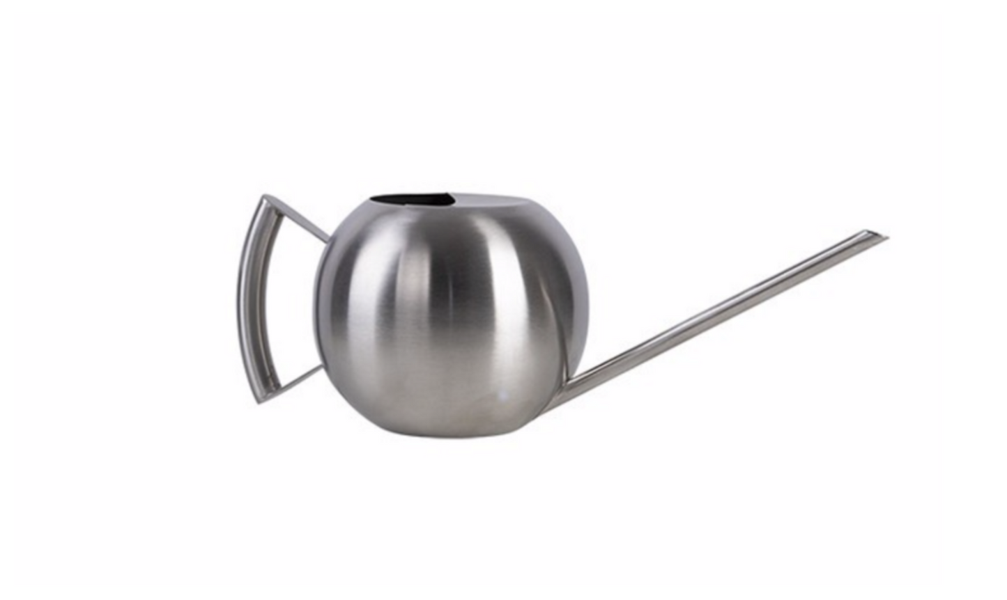 Watering can, stainless steel, 1.3 L