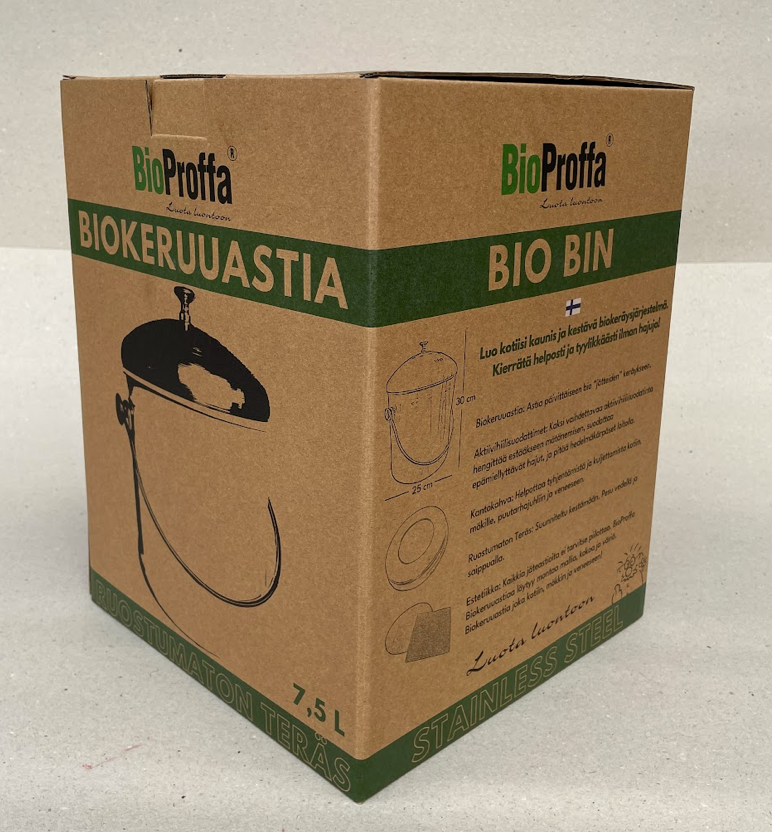 BioProffa Large Biocollection Container Roster, 7.5 L, stainless steel