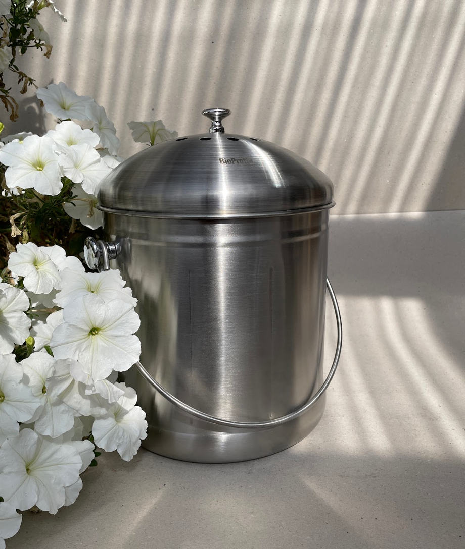 BioProffa Large Biocollection Container Roster, 7.5 L, stainless steel