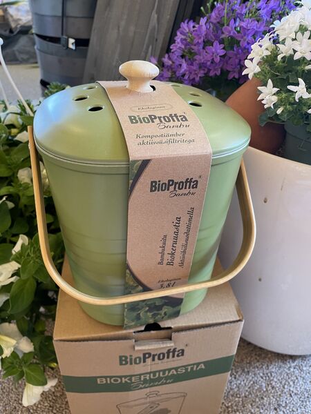 BioProffa Biokeruuastia Bambu, 3,8 L, sammalenvihreä