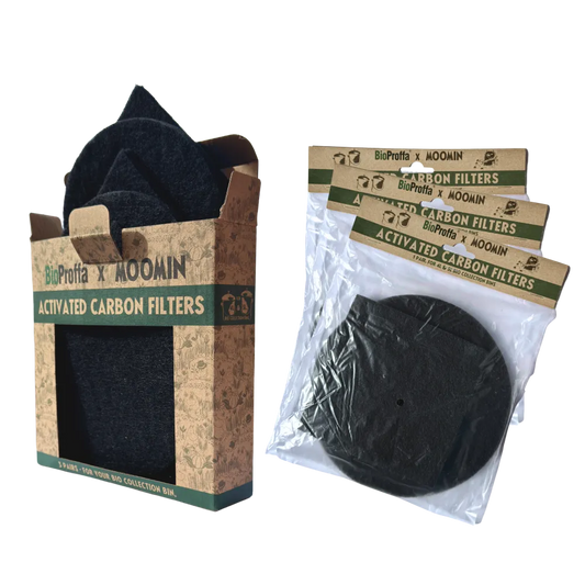 Aktiivihiilisuodattimet BioProffa X Moomin 5L ja 4L Biokeruuastiaan, 3 Paria