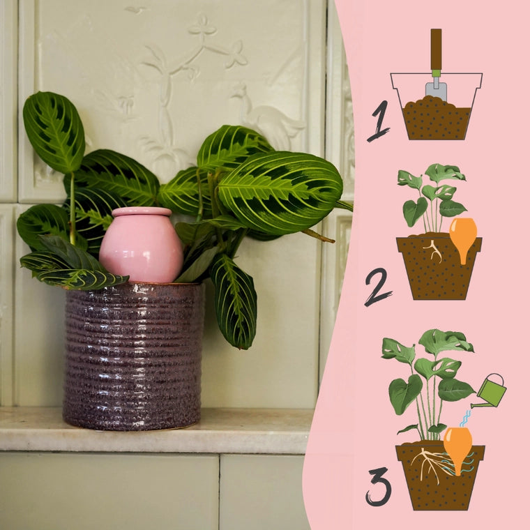 Droppgryta 3,5 dl, rosa, BioProffa