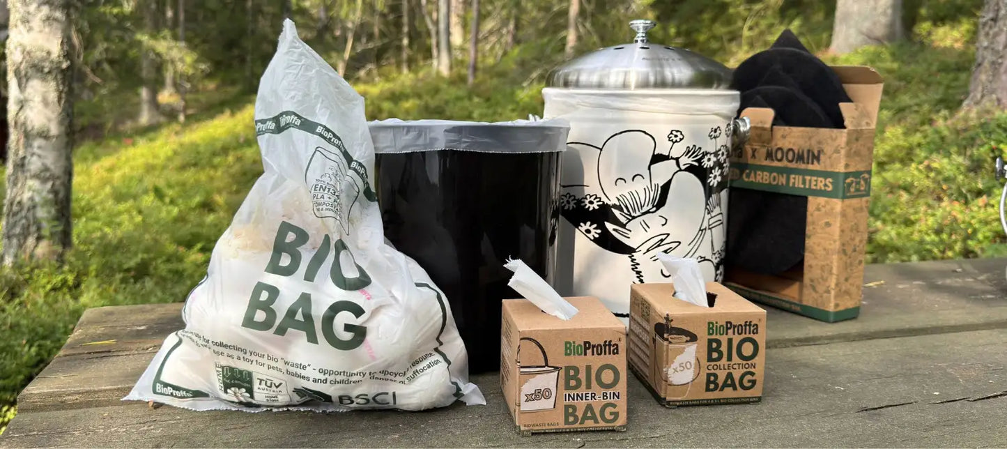 Aktiivihiilisuodattimet BioProffa X Moomin 5L ja 4L Biokeruuastiaan, 3 Paria